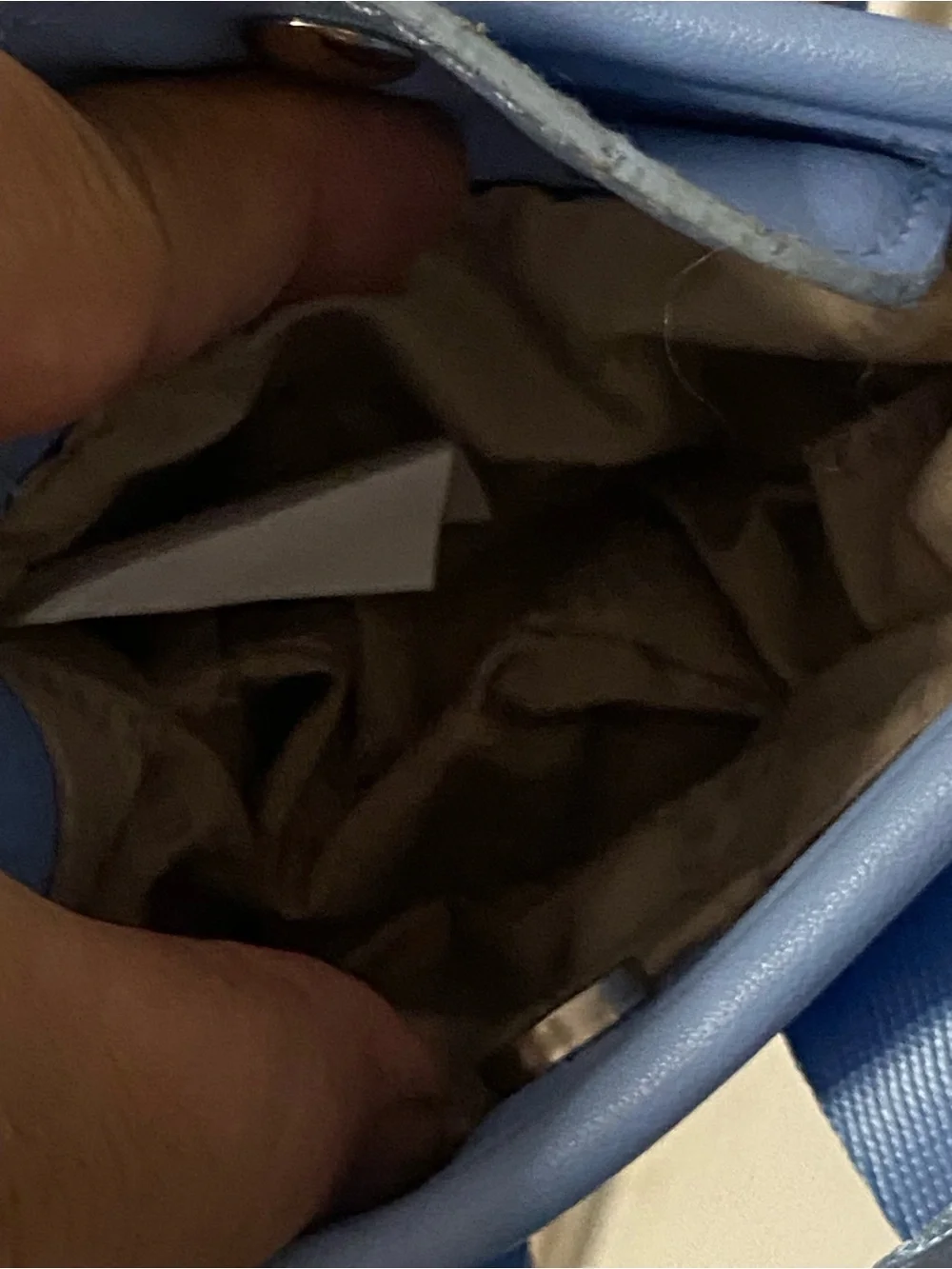 STEVE MADDEN Periwinkle Blue Faux Leather Mini Purse